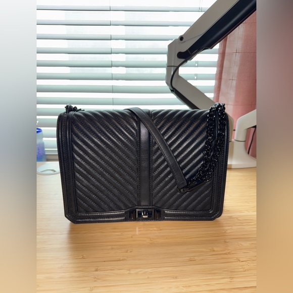 Rebecca Minkoff Chevron Quilted Jumbo Love Crossbody - Picture 9 of 11